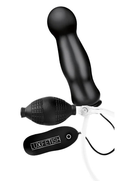 LuxFetishInflatableVibratingButtPlugwithRemoteControl