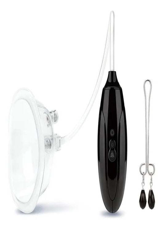 LuxFetishRechargeablePussyPumpwithClitClamp
