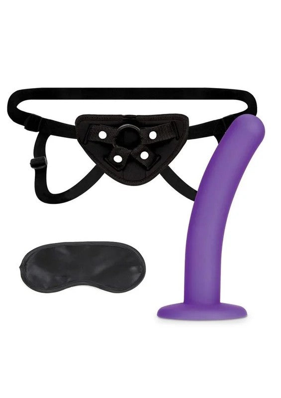 LuxFetishStrap-OnHarnessandSiliconeDildo