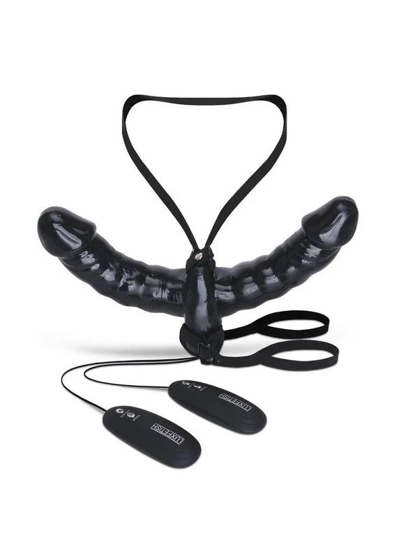 LuxFetixhVibratingPleasureFor2Double-EndedStrap-On