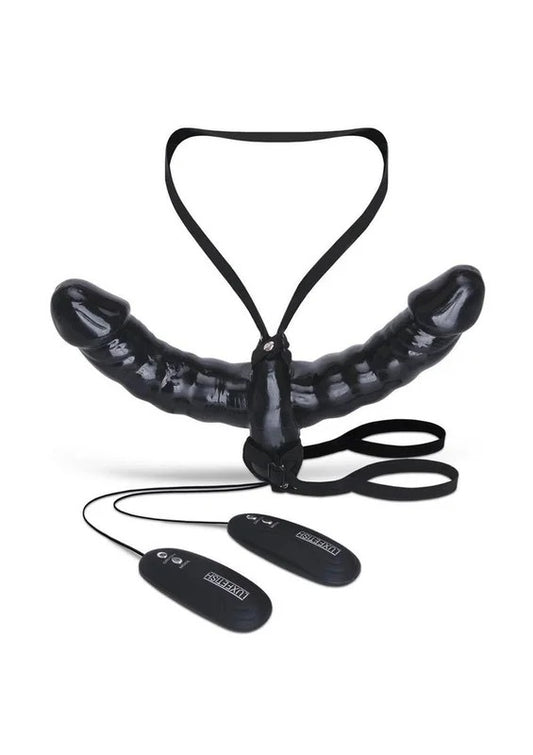 LuxFetixhVibratingPleasureFor2Double-EndedStrap-On