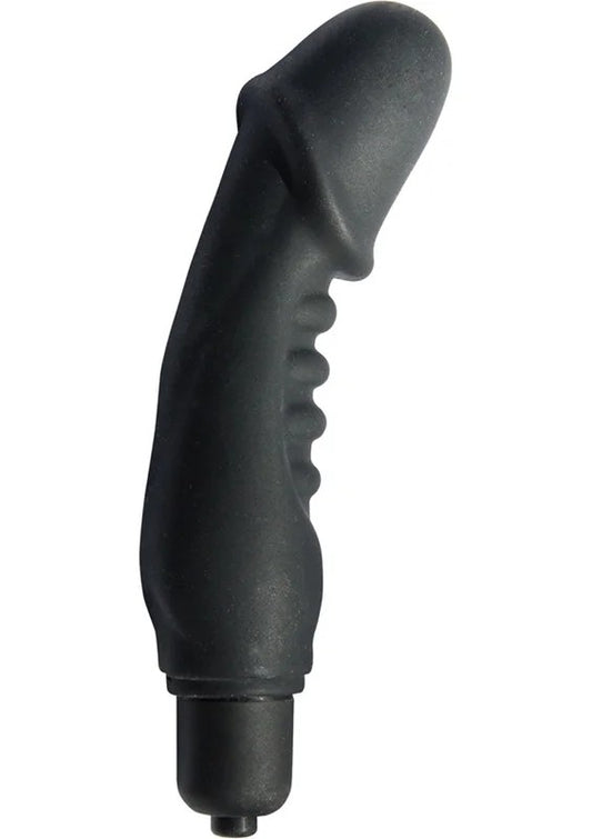 MackTuffRibbedVibratingSiliconePenisVibrator