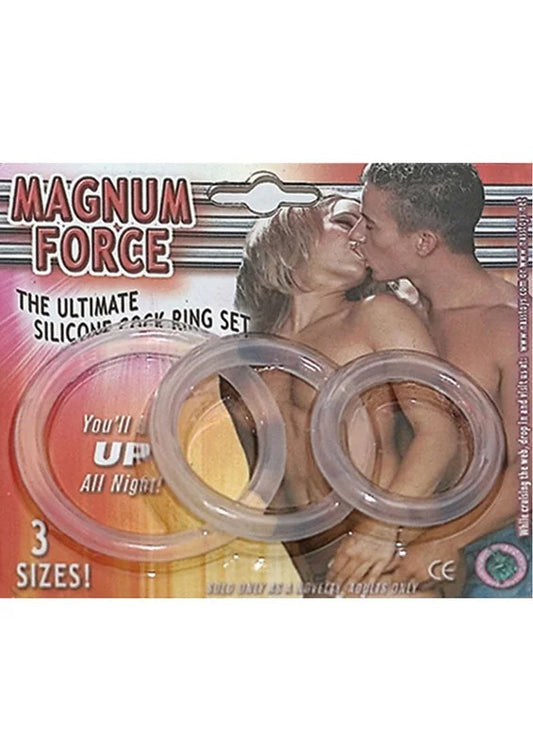 MagnumForceTheUltimateSiliconeCockRingSet(3Sizes