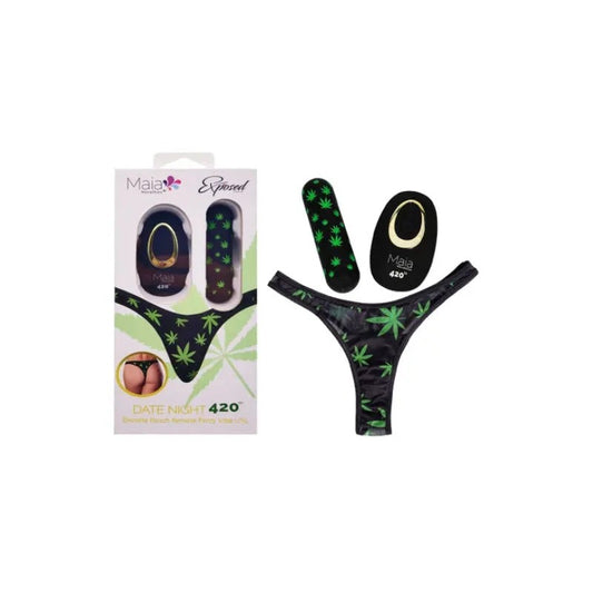 Maia–DateNight420DiscretePouchRemoteVibratingPanty–(S/M)
