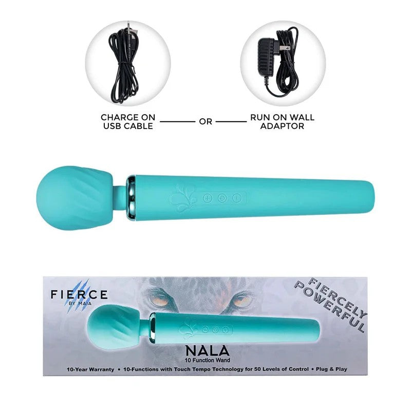 Maia–FierceNalaRechargeableWand(AquaBlue)