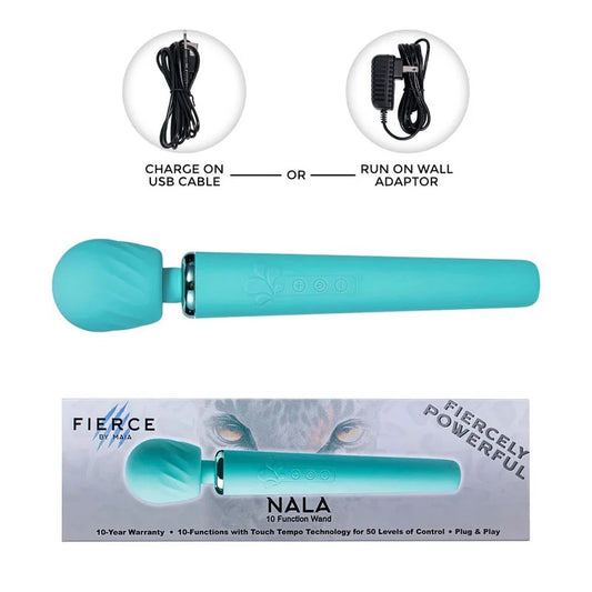 Maia–FierceNalaRechargeableWand(AquaBlue)