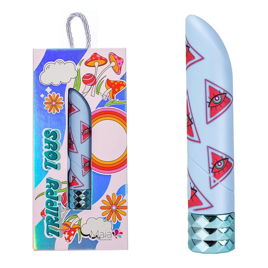 Maia–“GratefulDeb”RechargeableLipstickVibrator(Blue/Red/PrintedPattern)