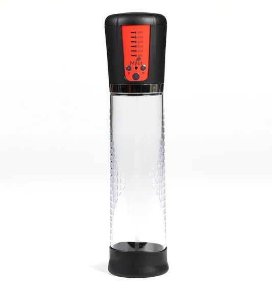 Maia–“Jackson”RechargeablePenisPump(Black/Orange)