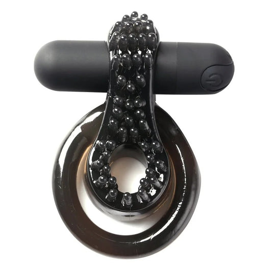 Maia–JaggerRechargeableVibratingCockRing(Black)