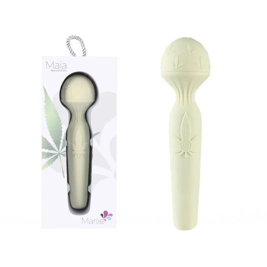 Maia–“Marlie420”15FunctionRechargeableWand(LightGreen)