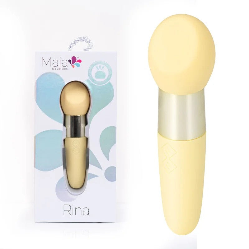 Maia–“Rina”DualMotorWand&BulletVibrator(Yellow)
