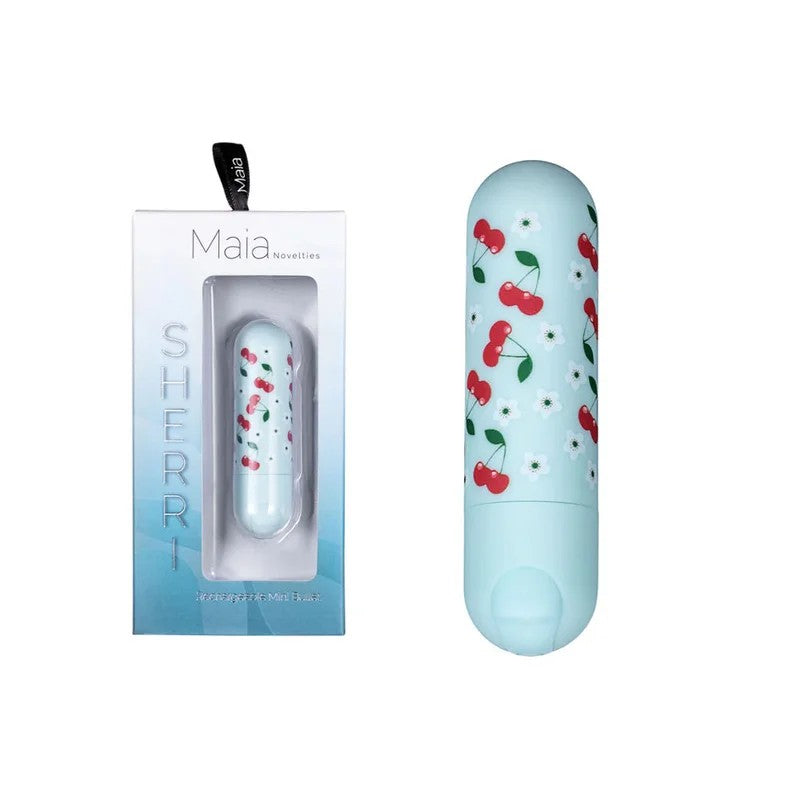 Maia–“Sherri”10FunctionRechargeableMiniBullet(Blue/Cherries)