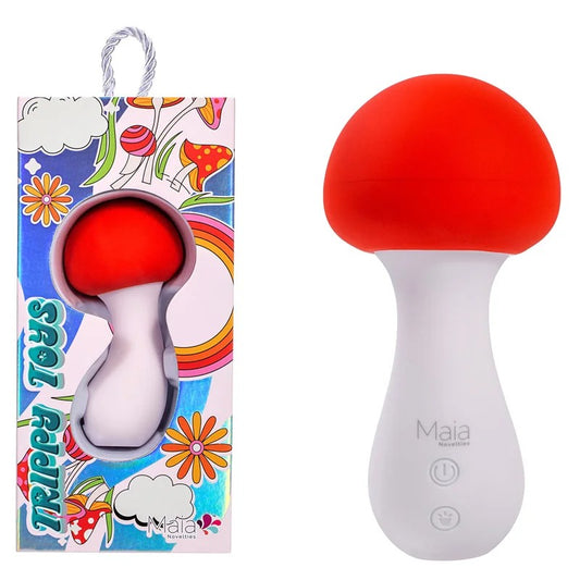 Maia–“Shroomie”MushroomWandVibrator(Red/White)