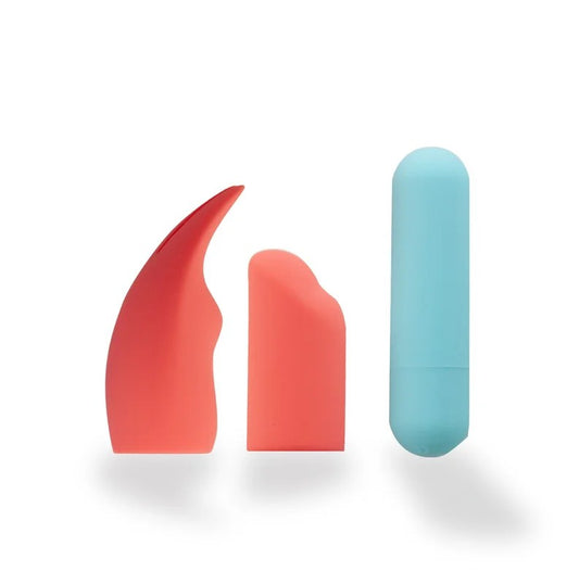 Maia–SydneyRechargeableBullet&SleeveKit(Teal/Coral)