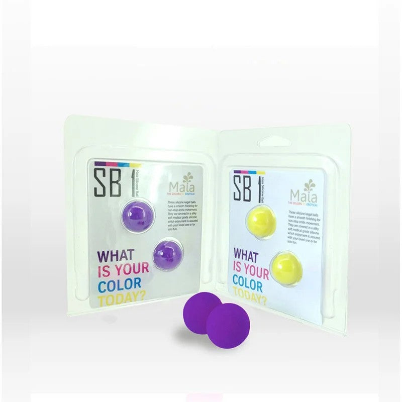 MaiaToys–CarrieSB1WeightedSiliconeKegelBalls(Purple)