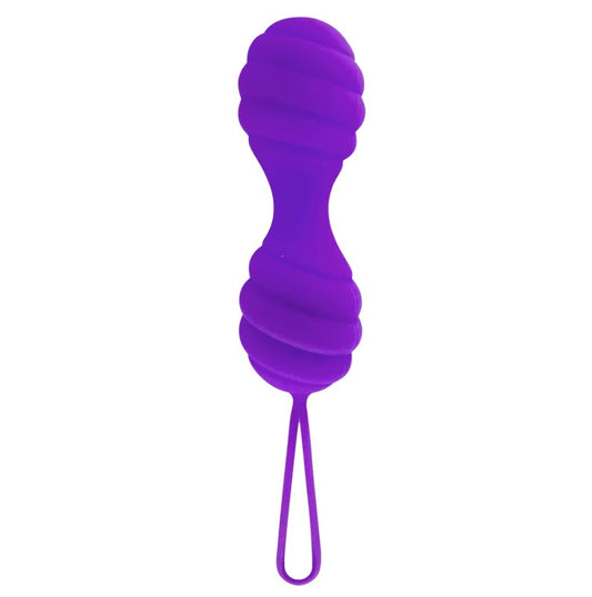 MaiaToys–Porpora“Miranda”TwisttySiliconeDuoBalls(Purple)