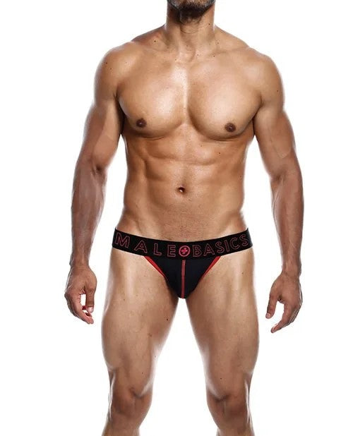 MaleBasicsNeonJockstrapRed