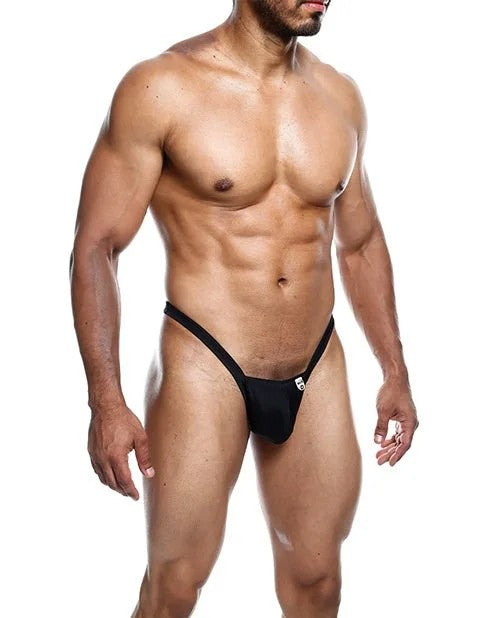 MaleBasicsYBunsThongBlackMD