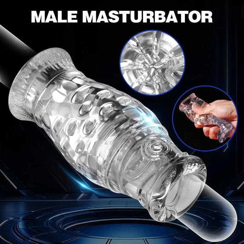 MaleMasturbatorSleeveAdultToys–PocketPussyHandjobGlansTrainingMaleSexToys
