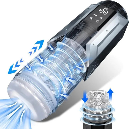 MaleSexToysStrokerwith7Sucking&Vibrating&Thrusting&RotatingModes