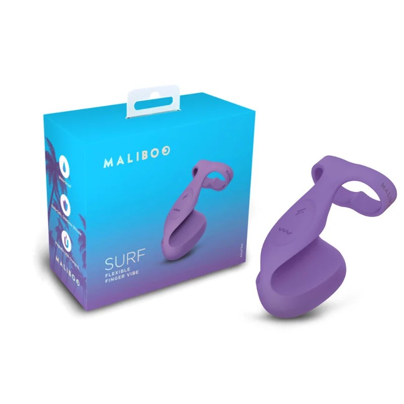 Maliboo–“Surf”FlexibleFingerRechargeableVibrator(Purple)
