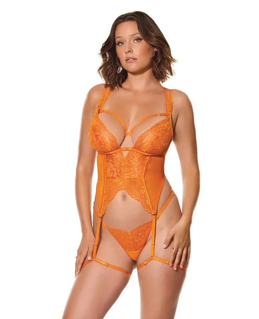 MangoObsessionBustierw/Thong–OrangeO/S