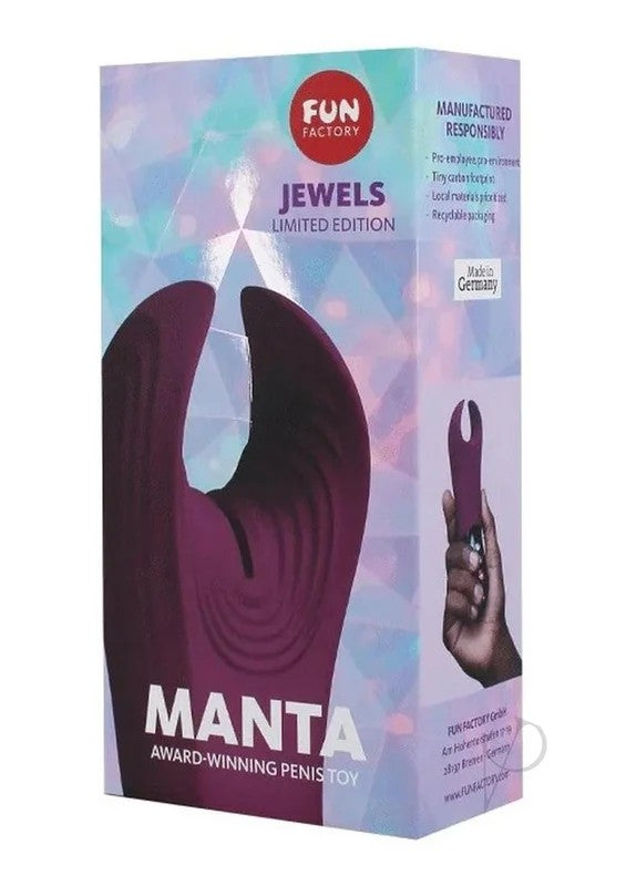 MantaSiliconeVibratingSleeve–Garnet