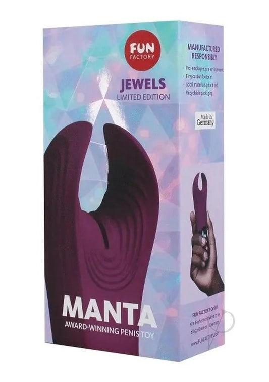 MantaSiliconeVibratingSleeve–Garnet