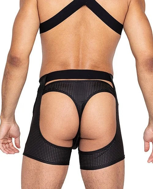 MasterChapsw/Hook&RingClosure&RearCutOut(ThongNotIncluded)–BlackSM