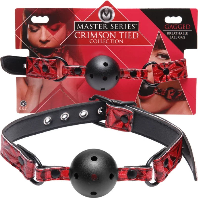 MasterSeries–CrimsonTiedBreathableBallGag|BallGag