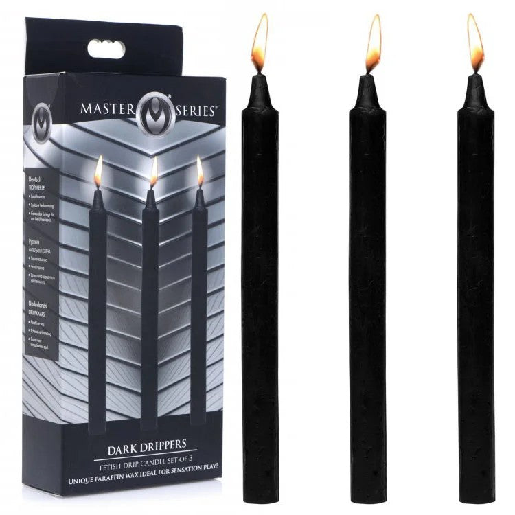 MasterSeries–“DarkDrippers”FetishCandleSetof3(Black)