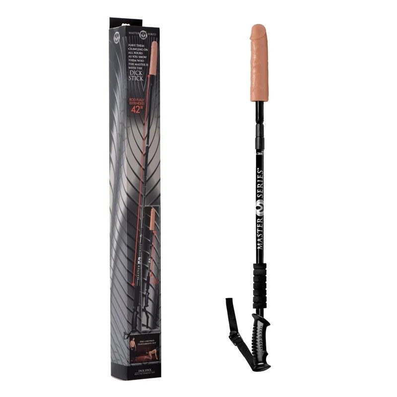 MasterSeries–DickStickDildoOnExpandableRod(Flesh/Black)