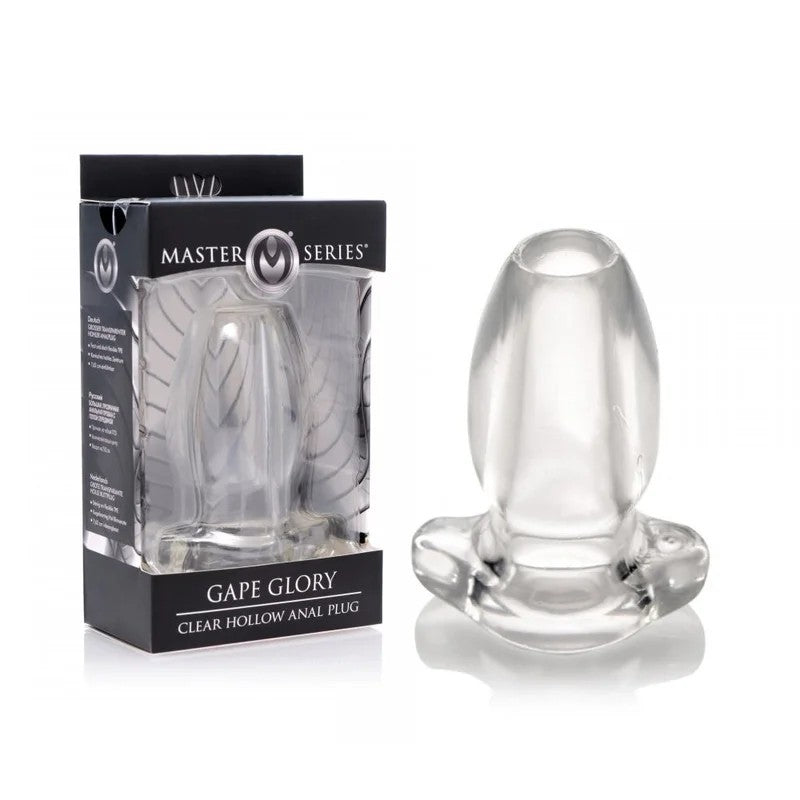 MasterSeries–“GapeGlory”ClearHollowAnalPlug(Clear)