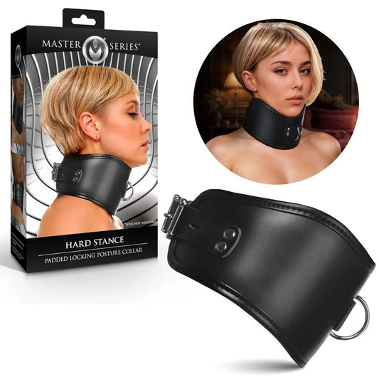 MasterSeries–HardStancePaddedLockingPostureCollar(Black)