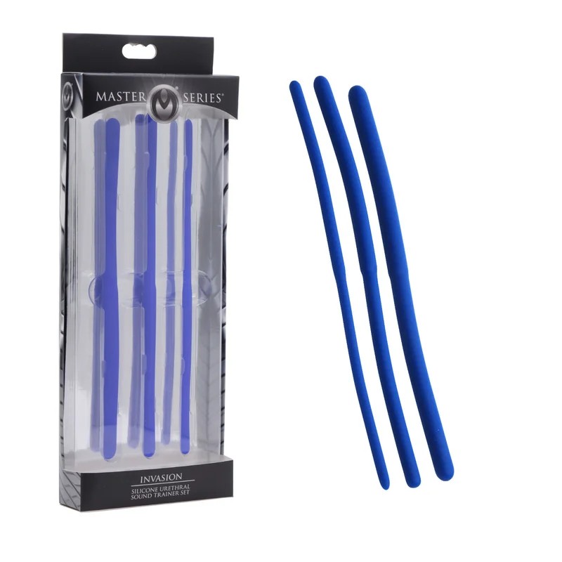 MasterSeries–InvasionSiliconeUrethralSoundTrainerSet(Blue)