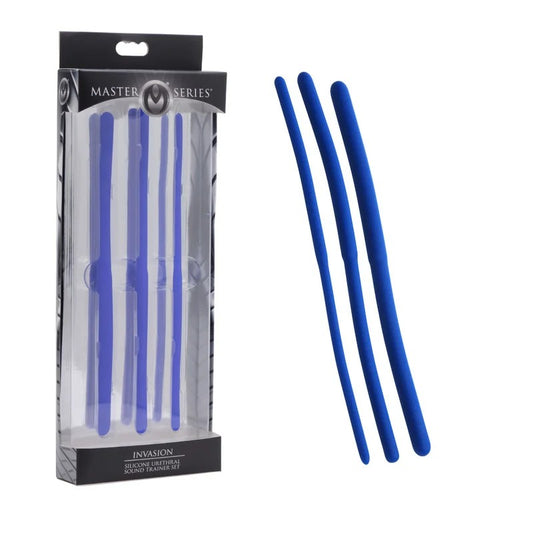 MasterSeries–InvasionSiliconeUrethralSoundTrainerSet(Blue)