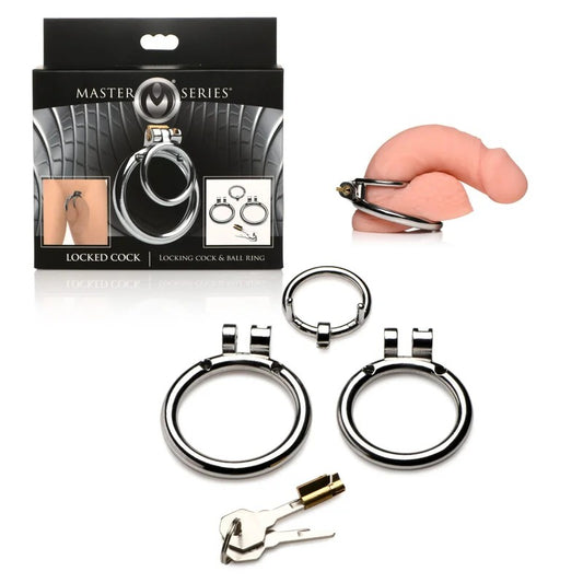 MasterSeries–LockedCockLockingCock&BallRing(Chrome)
