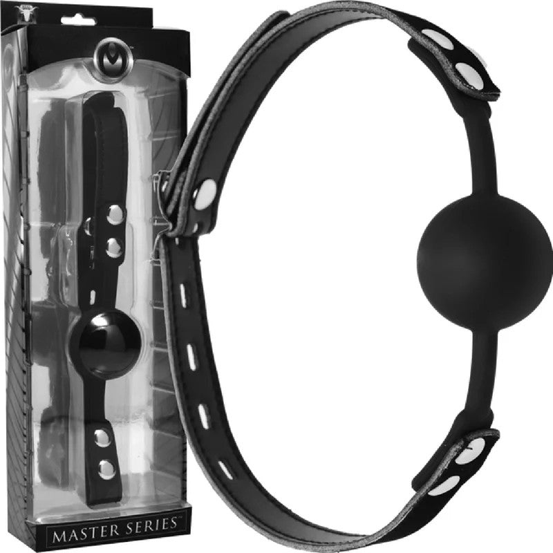 MasterSeries–PremiumHushLockingSiliconeComfortBallGag|BallGag