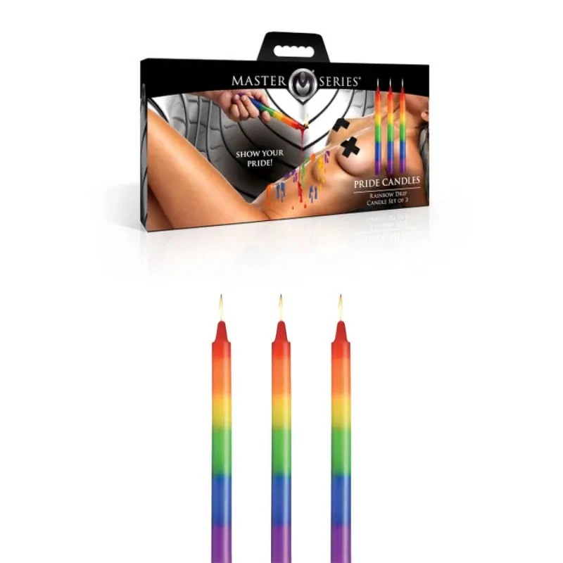 MasterSeries–RainbowPrideDripCandles3pk