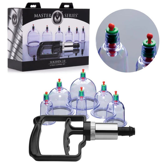 MasterSeries–Sukshen2.06pcCuppingSet(Clear/Black)