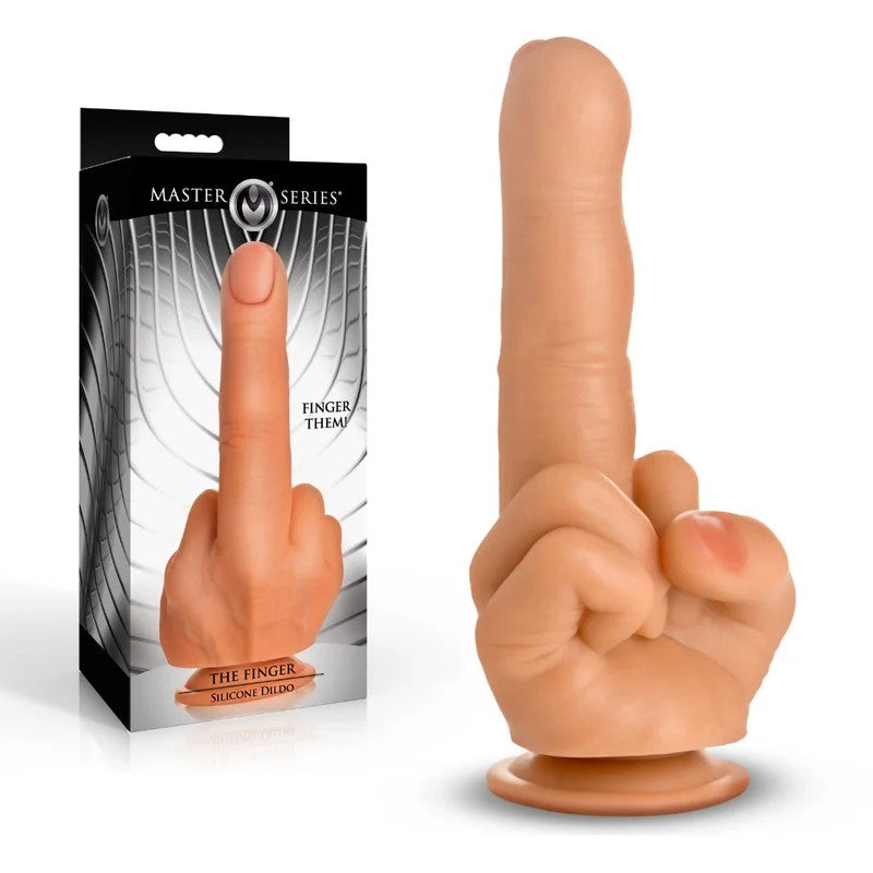 MasterSeries–TheFingerSiliconeDildo(LightFlesh)