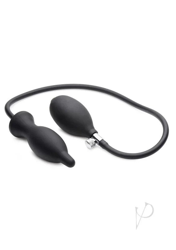 MasterSeriesDarkInflatorInflatableSiliconeAnalPlug