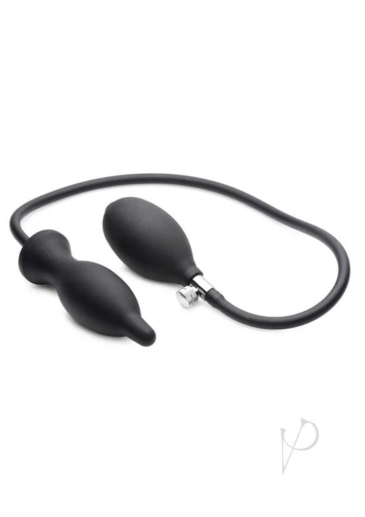 MasterSeriesDarkInflatorInflatableSiliconeAnalPlug