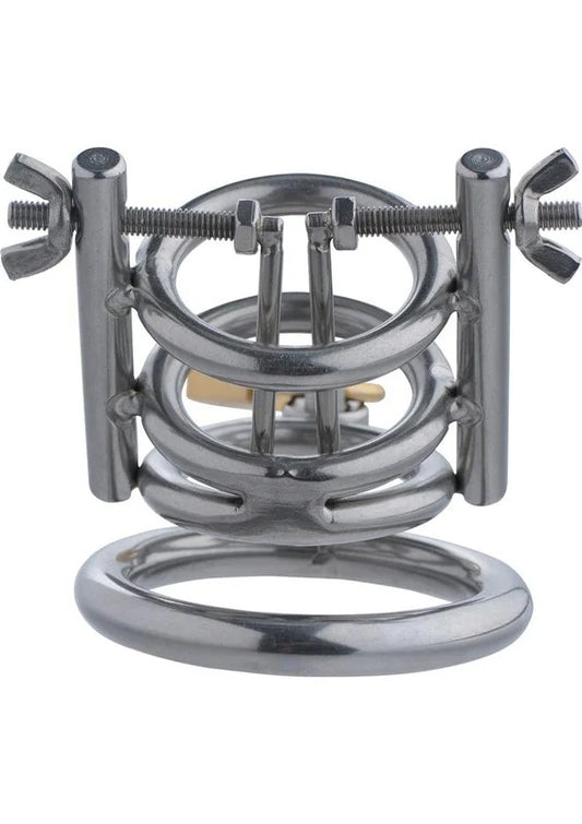 MasterSeriesDeluxeCleaverUrethralSpreaderCBTChastityCage