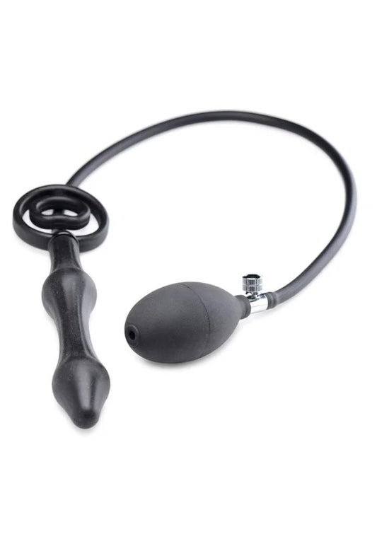 MasterSeriesDevil’sRattleInflatableSiliconePlugwithCockRing