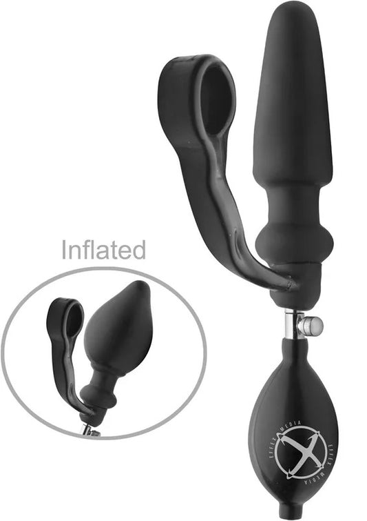 MasterSeriesExxpanderInflatablePlugwithCockRingandRemovablePump