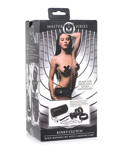 MasterSeriesKinkyClutchBlackBondageSetw/CarryingCase
