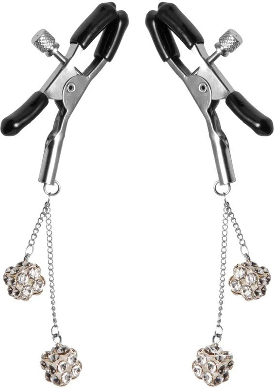 MasterSeriesOrnamentAdjustableNippleClampsW/JewelAccents