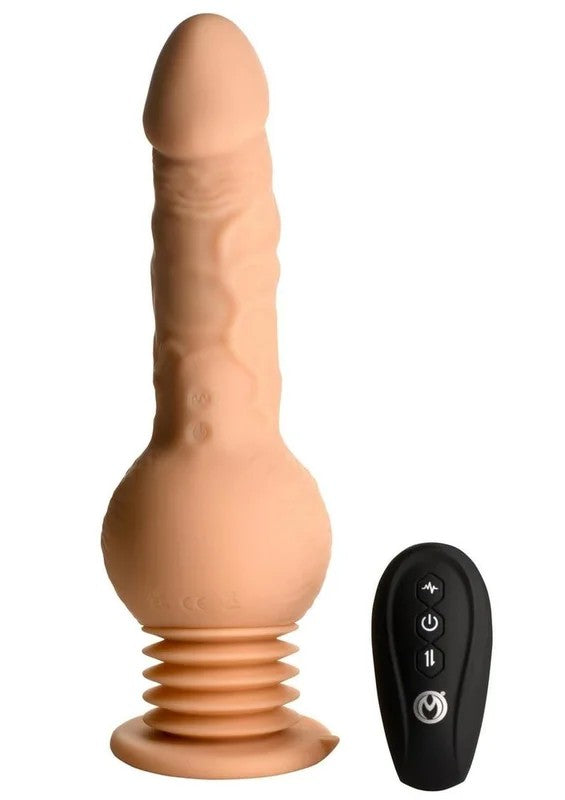 MasterSeriesPassionPounderThrustingSexShakerRechargeableSiliconeVibrator