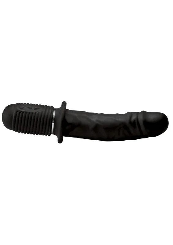 MasterSeriesPowerPounderVibratingandThrustingSiliconeDildo